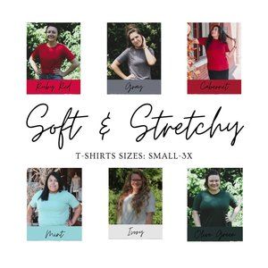 Soft and Stretchy T Shirts (Multiple Colors)